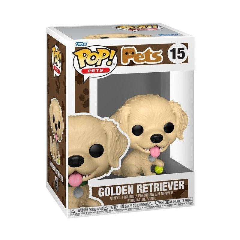 PETS S3 - POP FUNKO VINYL FIGURE 15 GOLDEN RETRIEVER 9CM