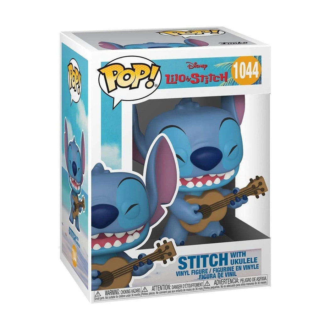 DISNEY: LILO & STITCH - POP FUNKO VINYL FIGURE 1044 STITCH W/UKULELE 9CM