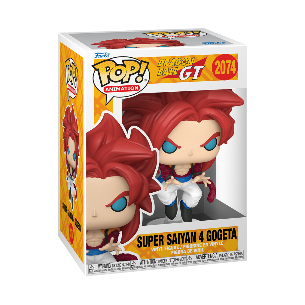 DRAGON BALL GT - POP FUNKO VINYL FIGURE 2074 SUPER SAIYAN 4 GOGETA W/(GW) CHASE (ASSORTMENT 6PZ) 9CM
