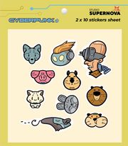 SET STICKER - CYBERPUNK 2