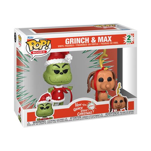 HOW THE GRINCH STOLE CHRISTMAS - POP FUNKO VINYL FIGURE 2-PACK GRINCH W/ MAX