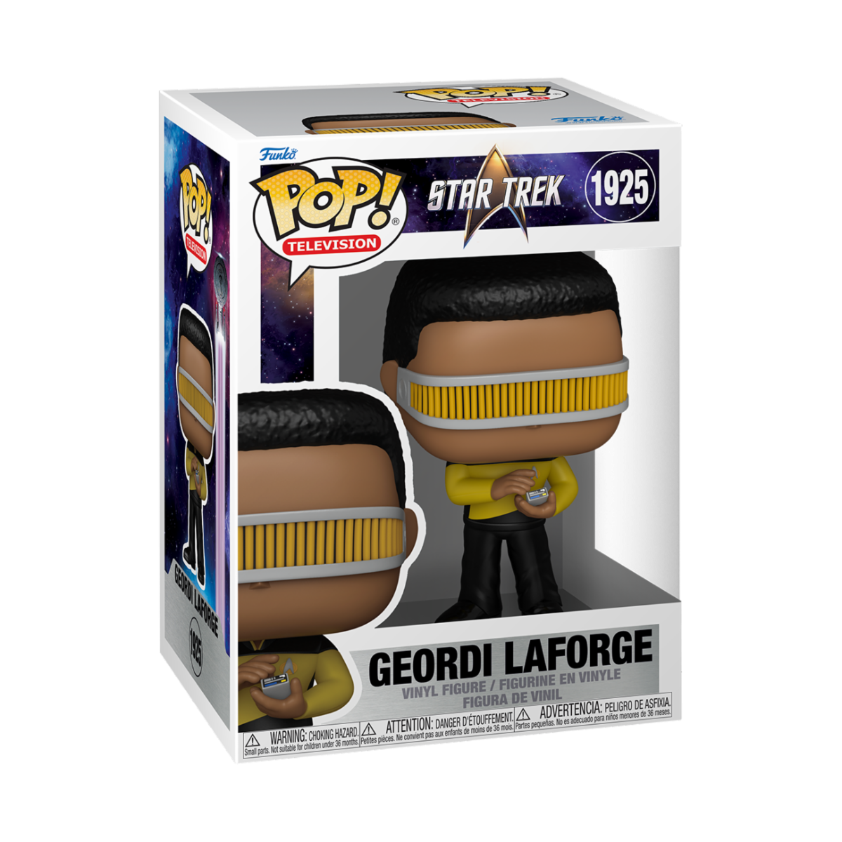 STAR TREK NEXT GENERATION S2 - POP FUNKO VINYL FIGURE 1925 GEORDI LAFORGE 9CM