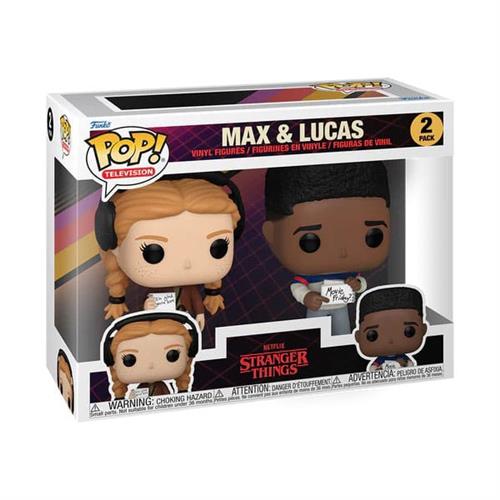 STRANGER THINGS - POP FUNKO VINYL FIGURE 2-PACK MAX & LUCAS 9CM