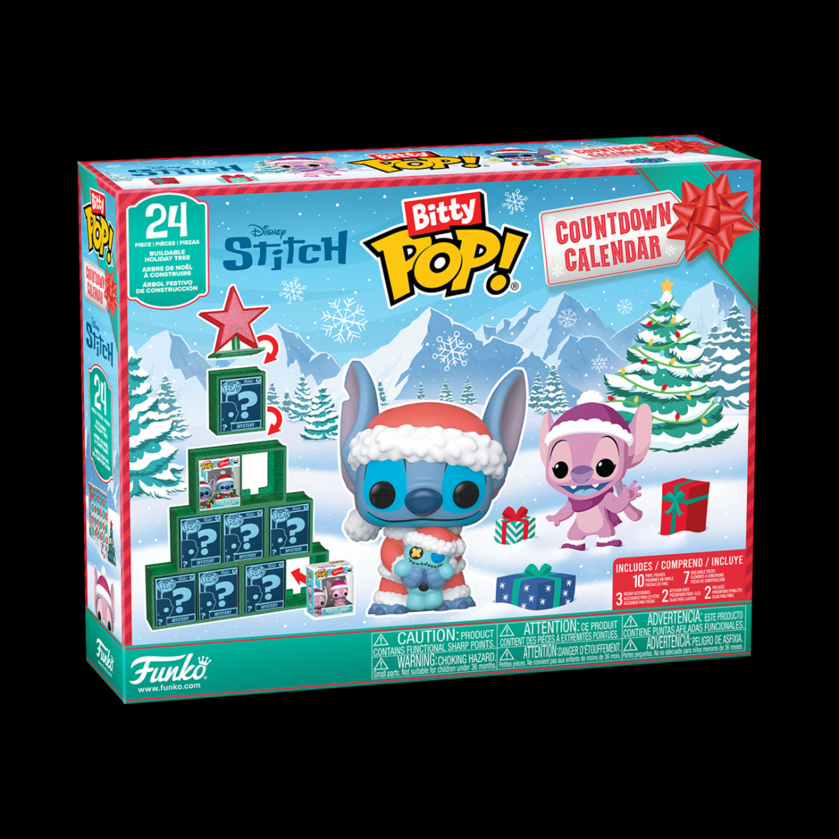 87002 - DISNEY: LILO & STITCH - FUNKO BITTY POP COUNTDOWN CALENDAR - STITCH HOLIDAY