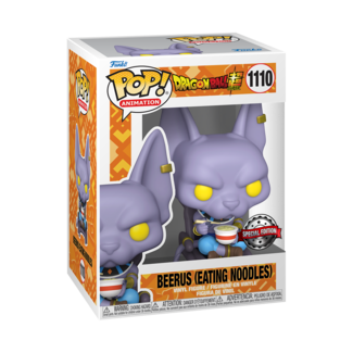 DRAGON BALL SUPER - POP FUNKO VINYL FIGURE 1110 BEERUS (EATING NOODLES) 9CM