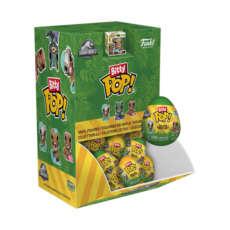 89051 - JURASSIC PARK - POP FUNKO BITTY EGG VINYL FIGURE- JURASSIC PARK DISPLAY 24PC CASE PACK