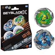 BEYBLADE-X - DUAL PACK - CIRCLE GHOST 4-60LR UX & HACK VIKING 4-550 UX