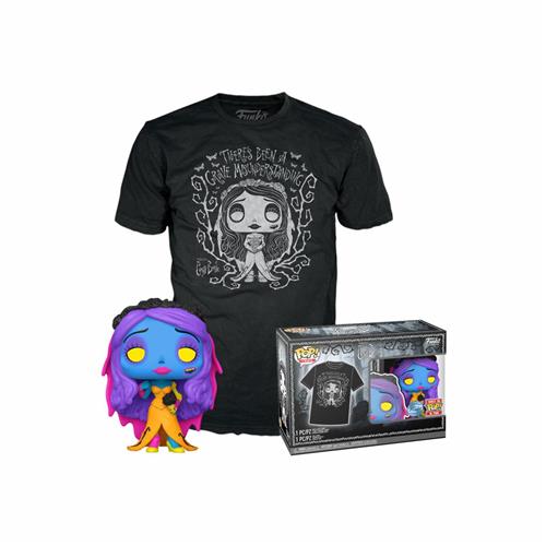 CORPSE BRIDE: BLACK LIGHT - POP FUNKO & TEE BOX - EMILY (T-SHIRT S)
