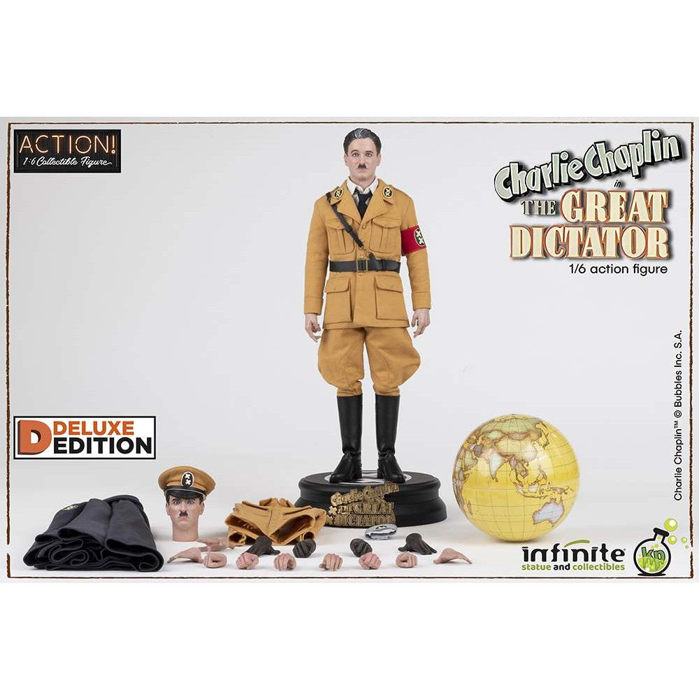 84133 - CHARLIE CHAPLIN GREAT DICTATOR - 1/6 DELUXE STATUA 28CM