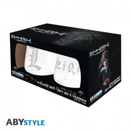 ABYVERR222 - DEATH NOTE - SET DI 2 BICCHIERI - KIRA & L