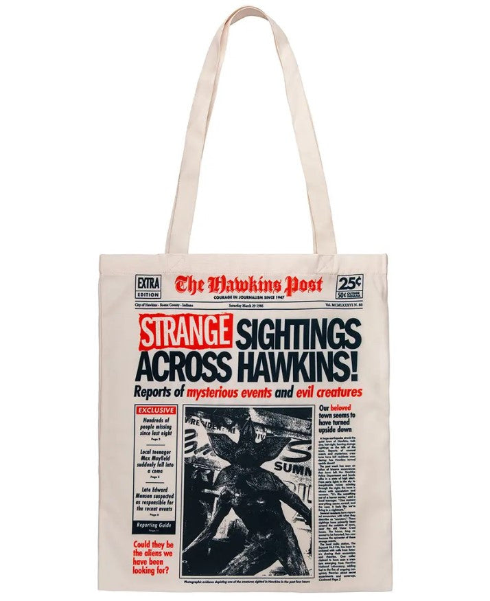 CR2397 - TOTE BAG - HAWKINS SOTTOSOPRA - STRANGER THINGS