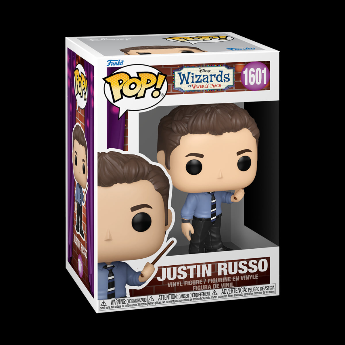 WIZARDS OF WAVERLY PLACE - POP FUNKO VINYL FIGURE 1601 JUSTIN RUSSO 9CM