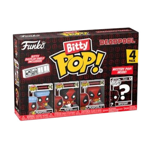84960 - MARVEL: DEADPOOL - FUNKO BITTY POP VINYL FIGURE - BATHTIME (4PK)