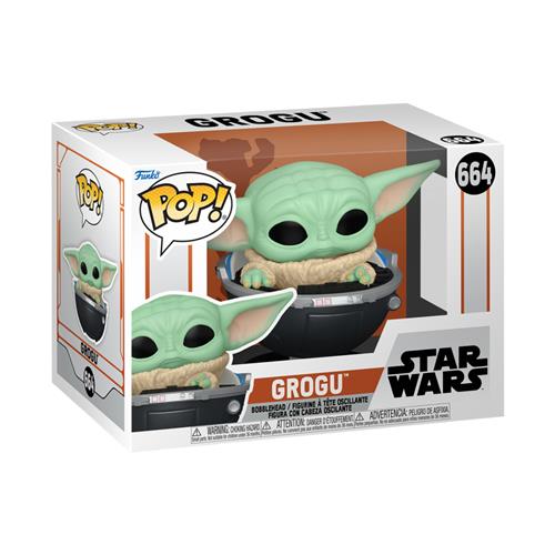 STAR WARS: THE MANDALORIAN S9 - POP FUNKO VINYL FIGURE 664 GROGU (WITH PRAM) 9CM