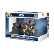 STAR WARS: MANDALORIAN & GROGU (2026) - POP FUNKO RIDE DELUXE VINYL FIGURE 838 ZEB ORRELIOS IN THE RAZOR CREST 15CM