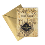 HPCARD28 - THE MARAUDER'S MAP: COVER DESIGN FROM THE MARAUDER'S MAP - NOTECARD