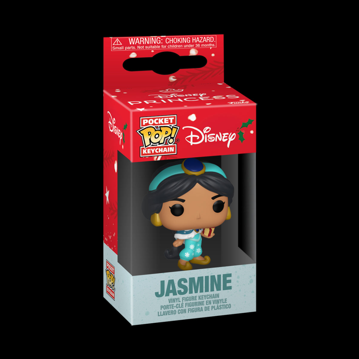 DISNEY: PRINCESS HOLIDAY - KEYCHAIN - JASMINE 4CM