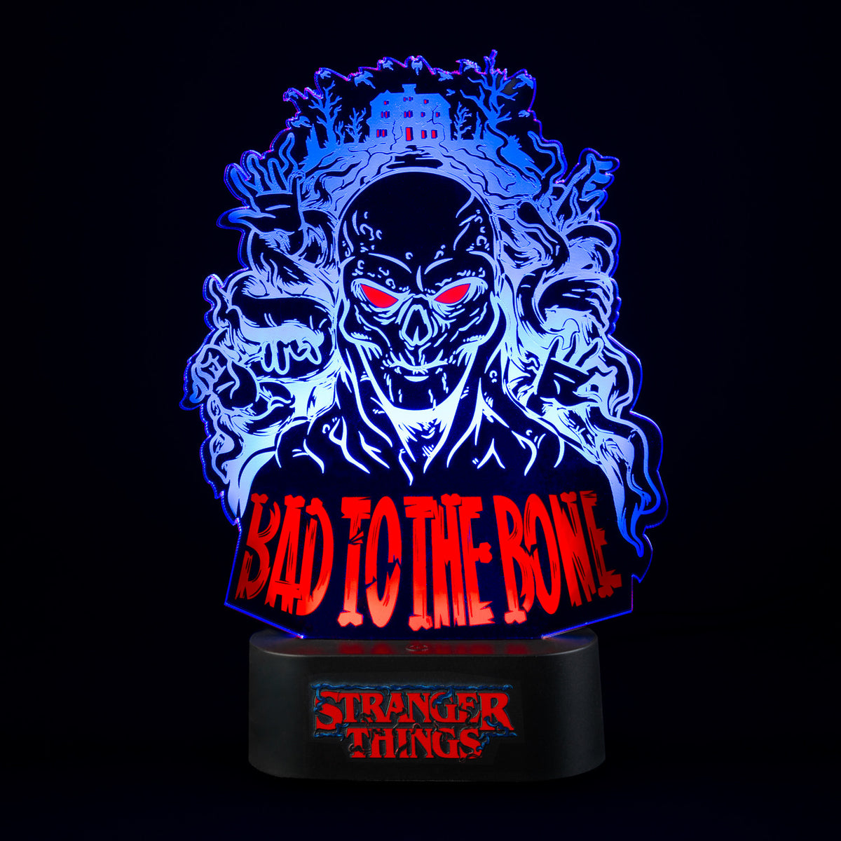 LAMPL003 - STRANGER THINGS - LAMPADA DA TAVOLO - BAD TO THE BONE