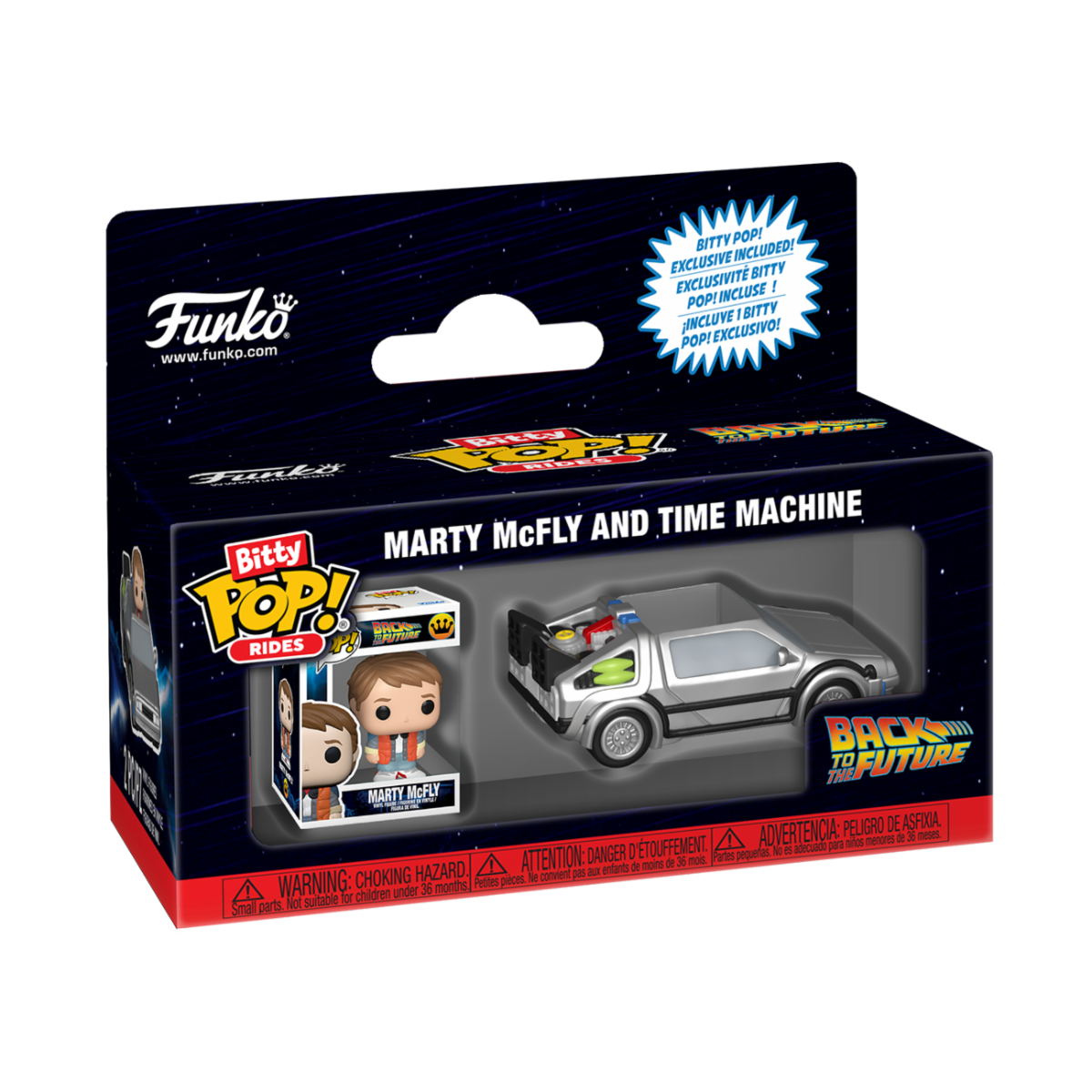 85521 - BACK TO THE FUTURE - POP FUNKO BITTY RIDE VINYL FIGURE - TIME MACHINE