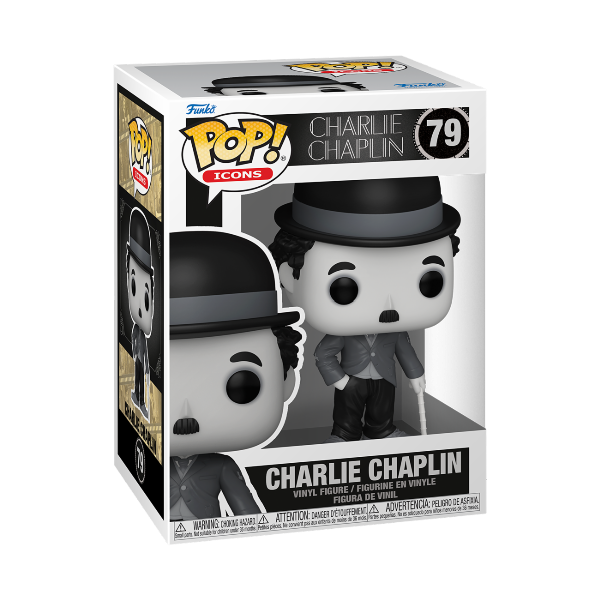 CHARLIE CHAPLIN - POP FUNKO VINYL FIGURE 79 CHARLIE CHAPLIN
