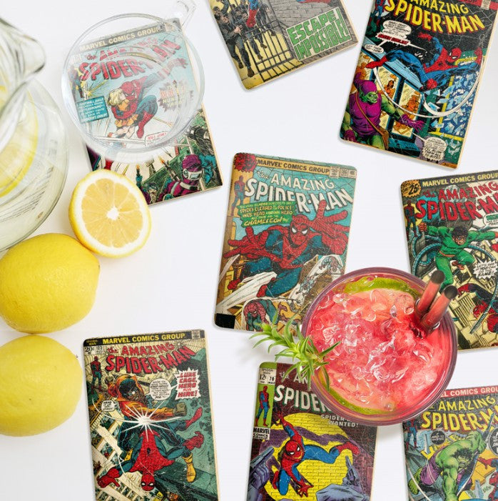 PP13698MC - MARVEL: SPIDERMAN - COMIC BOOK COASTERS