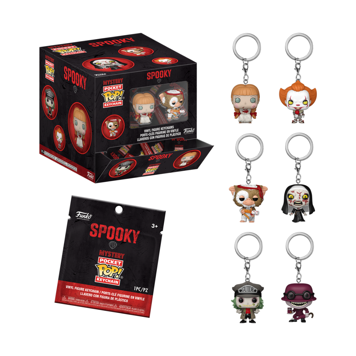 HORROR - MYSTERY POCKET POP KEYCHAIN - SPOOKY 12PC PDQ 4CM