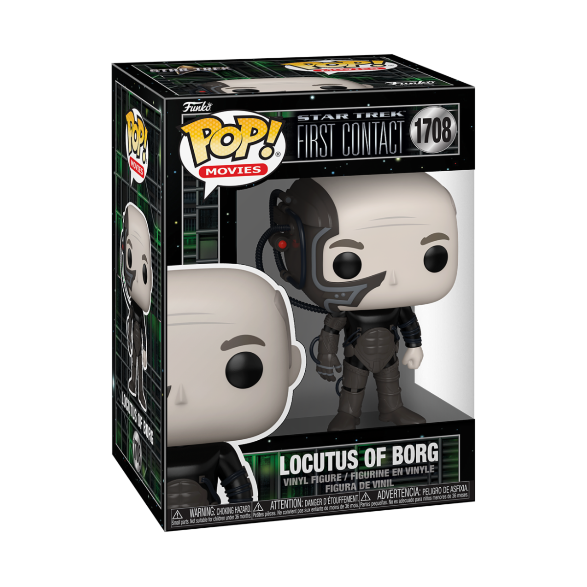 STAR TREK: FIRST CONTACT - POP FUNKO VINYL FIGURE 1708 PICARD (BORG) 9CM