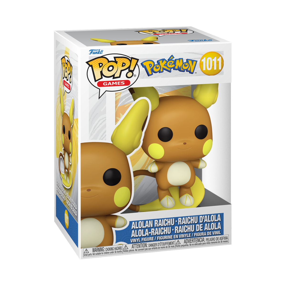 POKEMON - POP FUNKO VINYL FIGURE 1011 RAICHU (ALOLAN) (EMEA) 9CM
