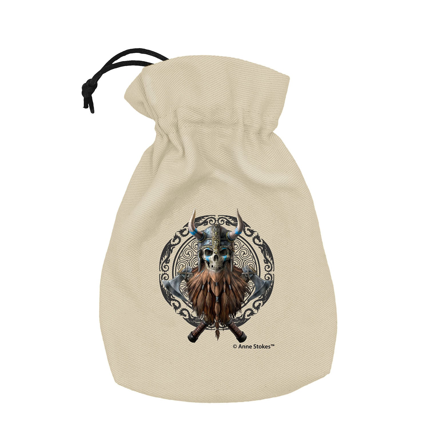 BAST208 - ANNE STOKES - BORSA PORTA DADI - VIKING SKULL