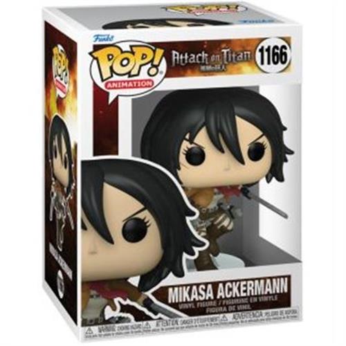ATTACK ON TITAN - POP FUNKO VINYL FIGURE 1166 MIKASA ACKERMAN W/SWORDS 9CM
