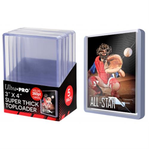 85239 - 5 TOPLOADER 3" X 4" - SUPER THICK 360PT
