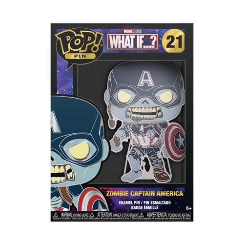 MARVEL: WHAT IF - POP LARGE PIN ENAMEL 21 ZOMBIE CAPTAIN AMERICA (GW)