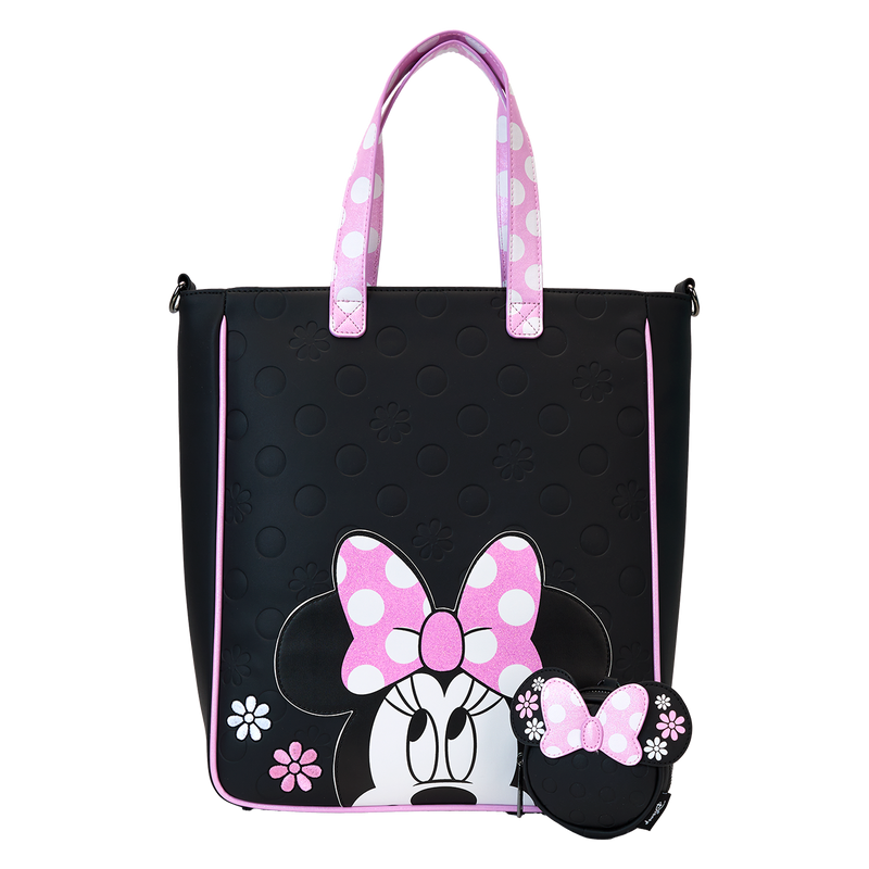 DISNEY - MINNIE - TOTE BAG - MINNIE FLORAL ROCK THE DOTS