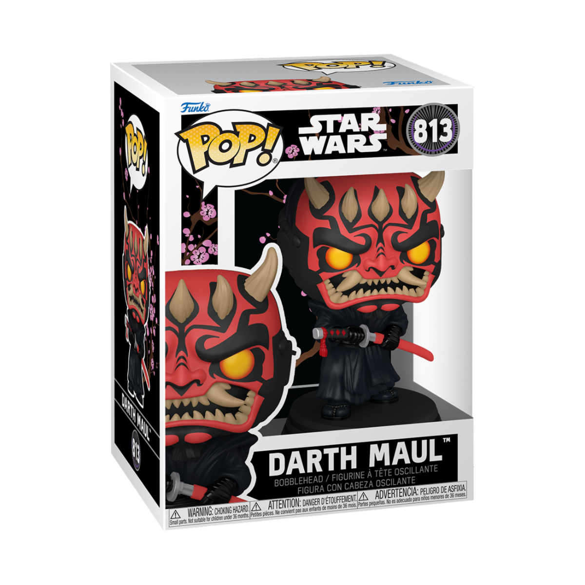 STAR WARS IMPRESSIONS S2 - POP FUNKO VINYL FIGURE 813 DARTH MAUL 9CM