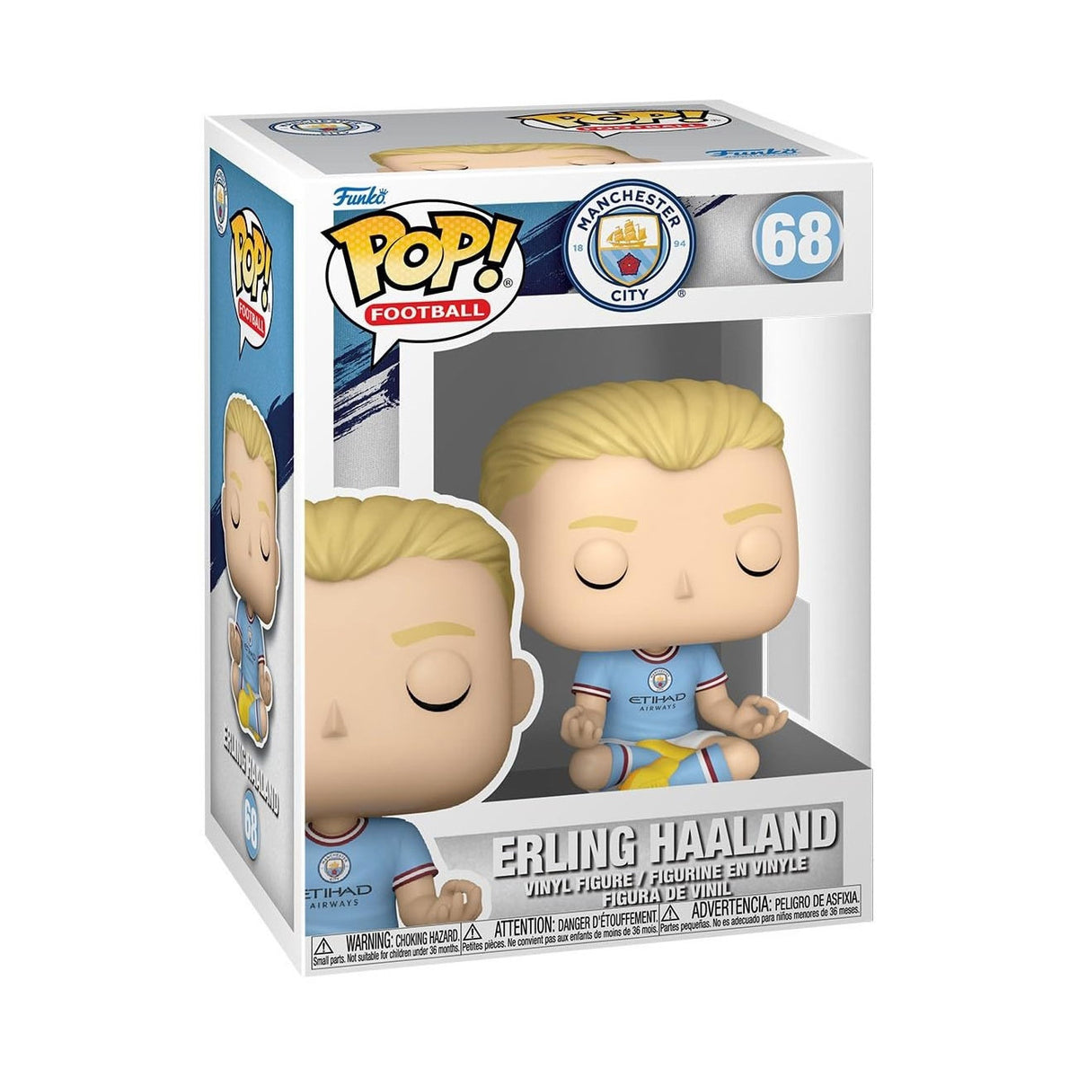 FOOTBALL - MANCHESTER CITY - POP FUNKO VINYL FIGURE 68 ERLING HAALAND 9CM