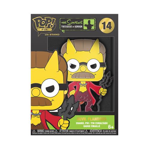 THE SIMPSONS: TREEHOUSE OF HORROR - POP LARGE PIN ENAMEL 14 DEVIL FLANDERS