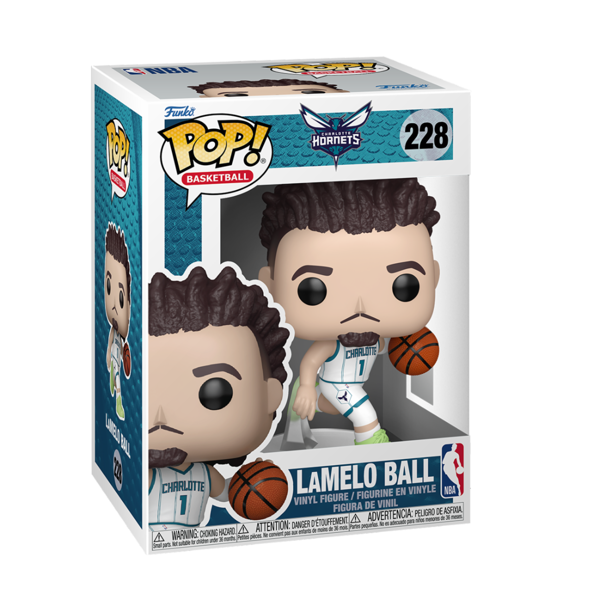 NBA - POP FUNKO VINYL FIGURE 228 LAMELO BALL (HOME) (HORNETS) 9CM