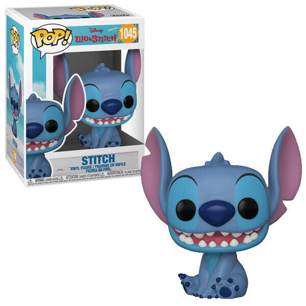 DISNEY: LILO & STITCH - POP FUNKO VINYL FIGURE 1045 SMILING SEATED STITCH 9CM