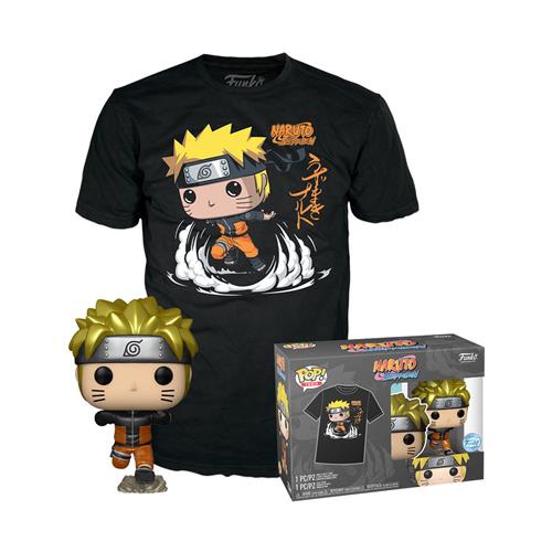NARUTO SHIPPUDEN - POP FUNKO & TEE BOX - NARUTO RUN (MT) (T-SHIRT L)