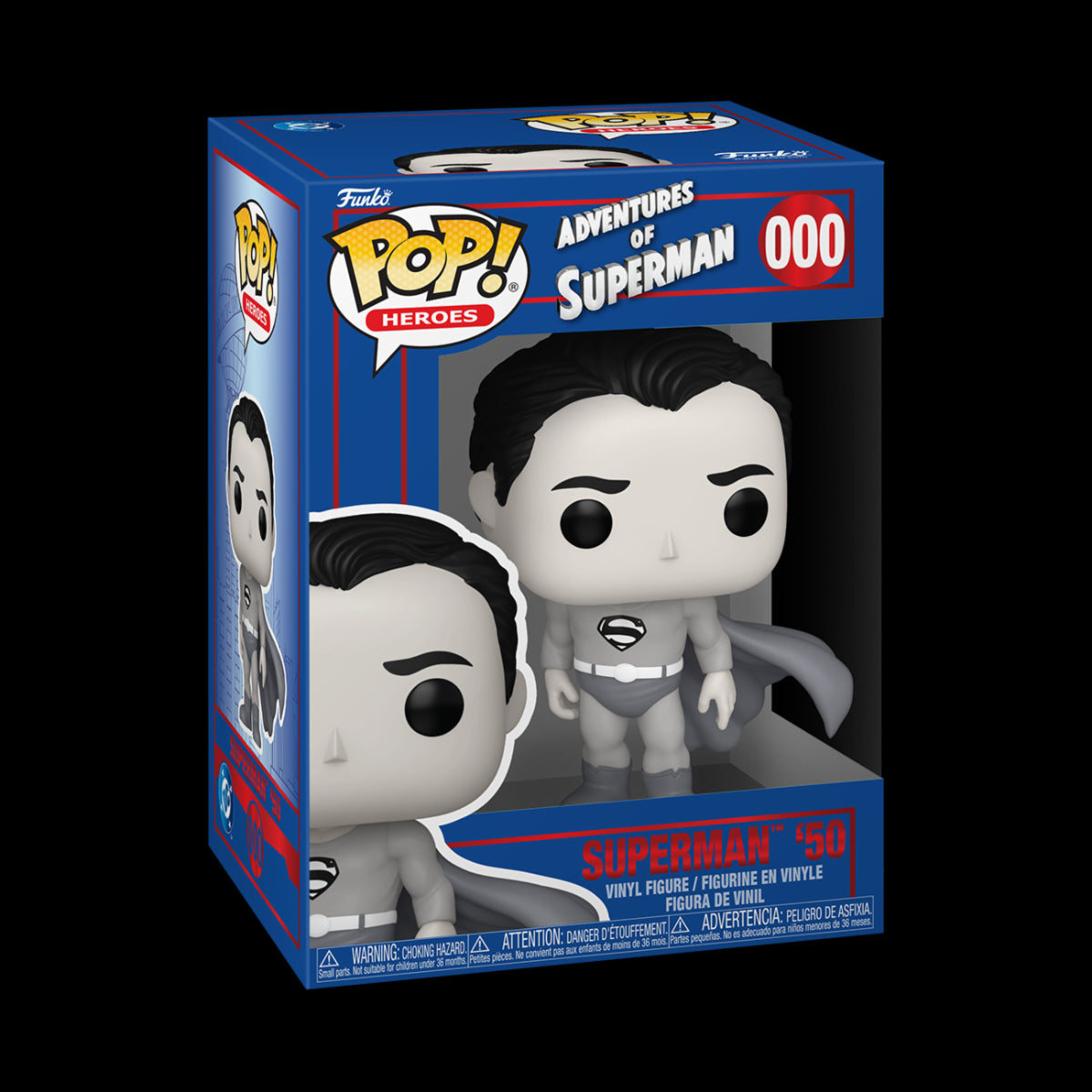 DC COMICS: SHIELD THROUGH THE AGES - POP FUNKO VINYL FIGURE 000 SUPERMAN '50 9CM