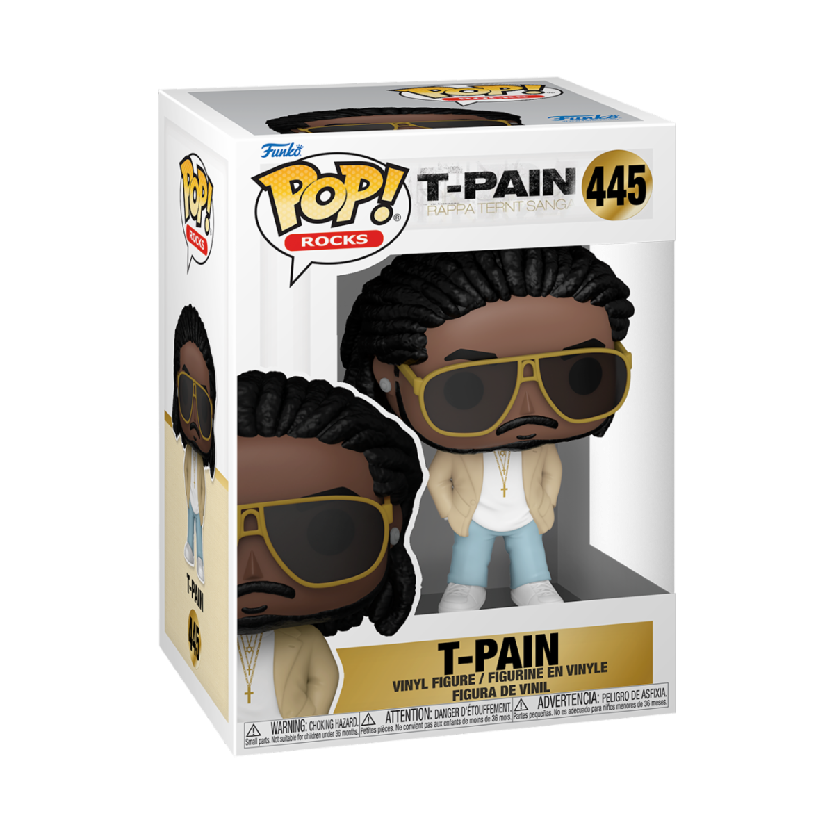 MUSIC: T-PAIN - POP FUNKO VINYL FIGURE 445 RAPPA TERNT SANGA 9CM