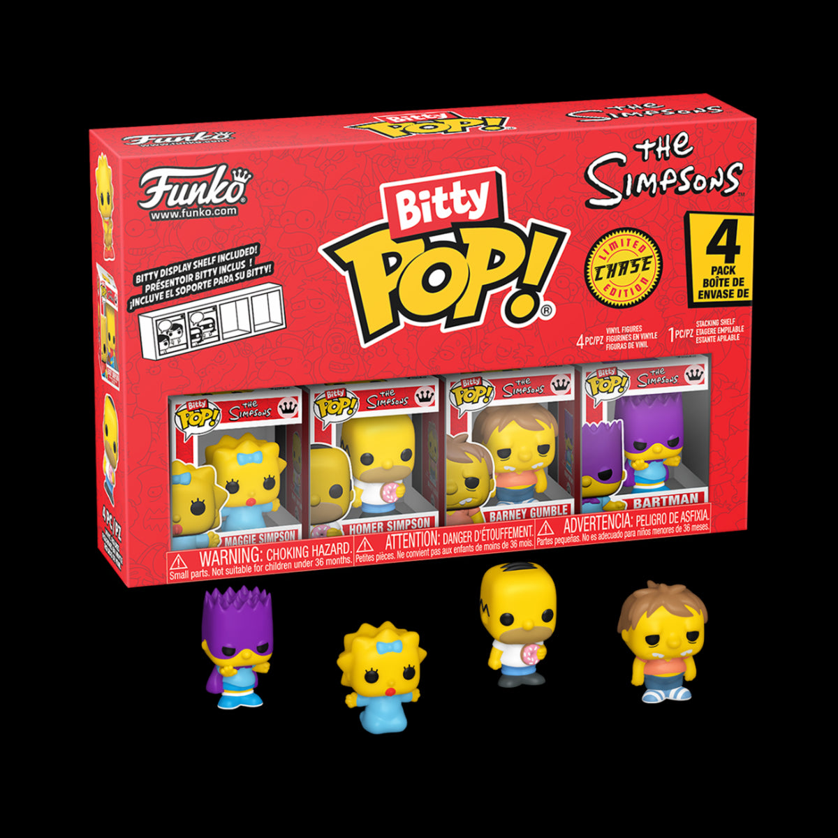 85709 - THE SIMPSONS - POP FUNKO BITTY VINYL FIGURE - MAGGIE (4PK)