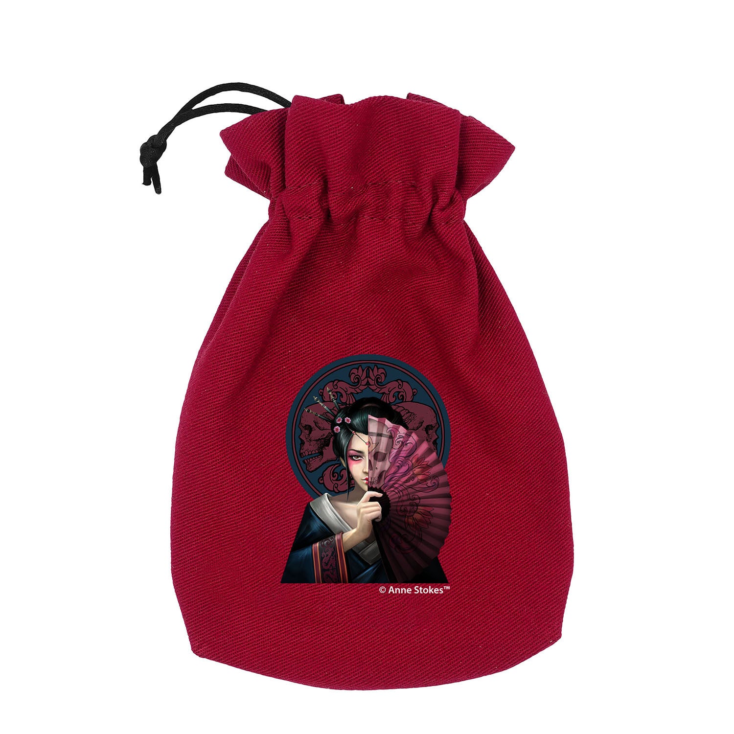BAST203 - ANNE STOKES - BORSA PORTA DADI - GEISHA SKULL