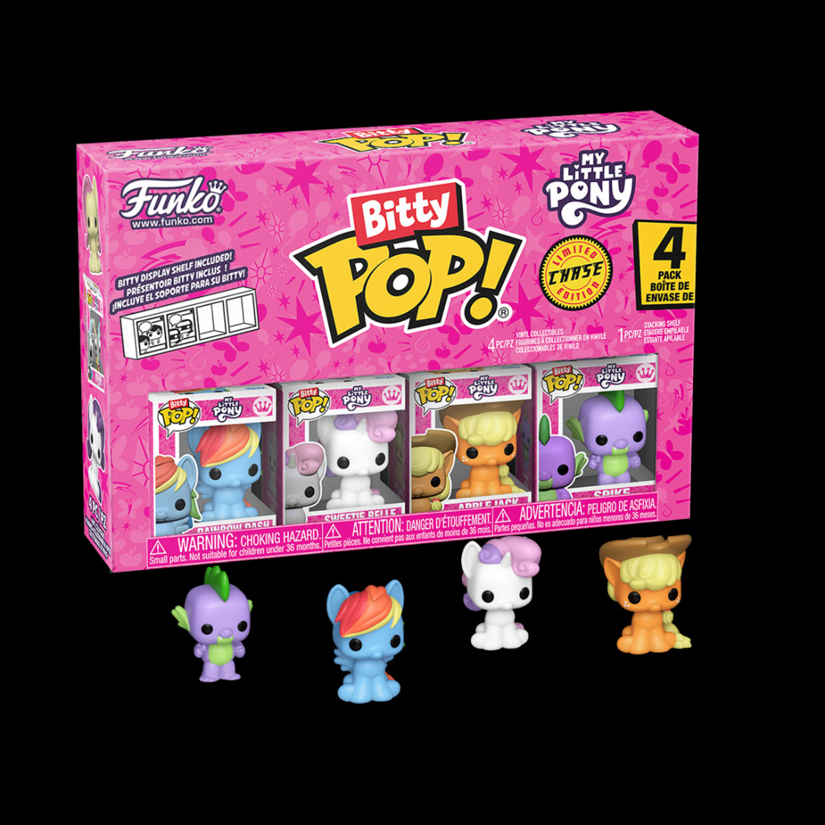 92501 - MY LITTLE PONY - POP FUNKO BITTY VINYL FIGURE - RAINBOW DASH (4PK)