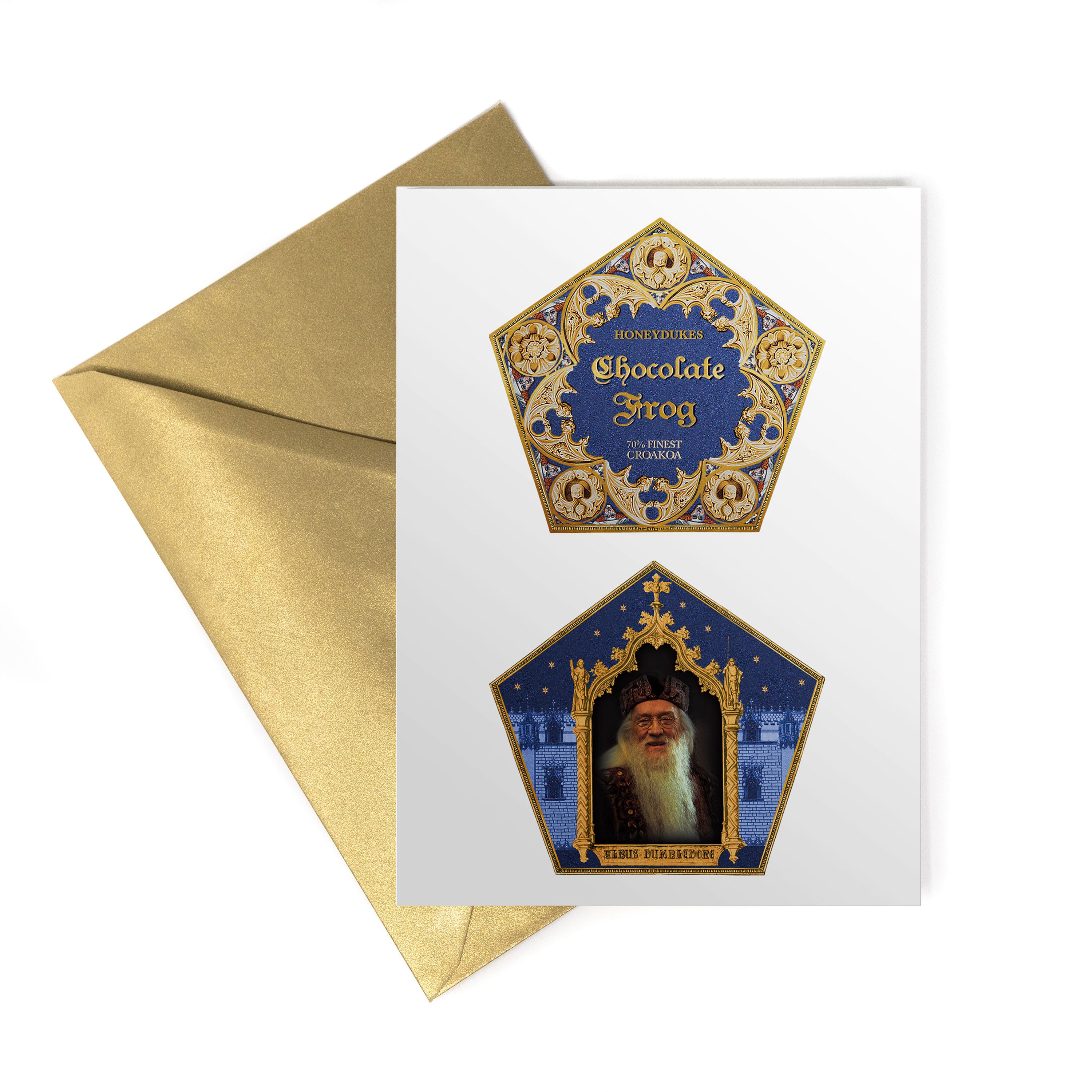 HPCARD49 - HONEYDUKES: CHOCOLATE FROG PACKAGING - NOTECARD