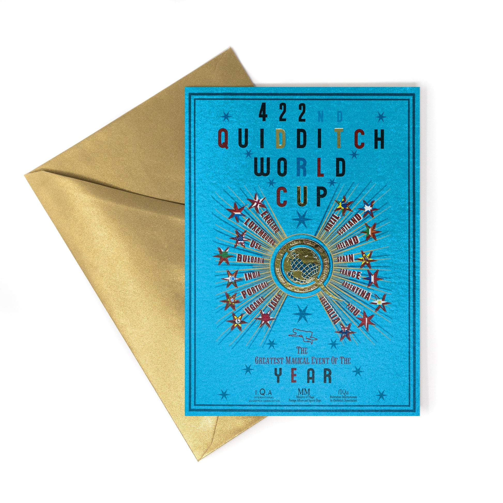 HPCARD39 - QUIDDITCH WORLD CUP POSTER - NOTECARD