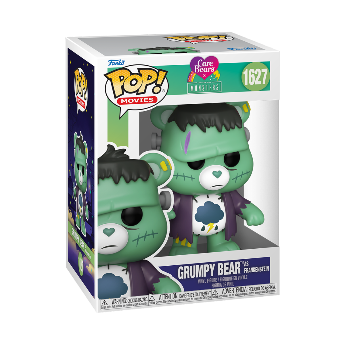 CARE BEARS X UNIVERSAL MONSTER - POP FUNKO VINYL FIGURE 1627 GRUMPY BEAR AS FRANKENSTEIN 9CM