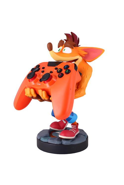 CRASH BANDICOOT - CABLE GUYS FIGURE - CHARGING HOLDER - CRASH QUANTUM 20CM