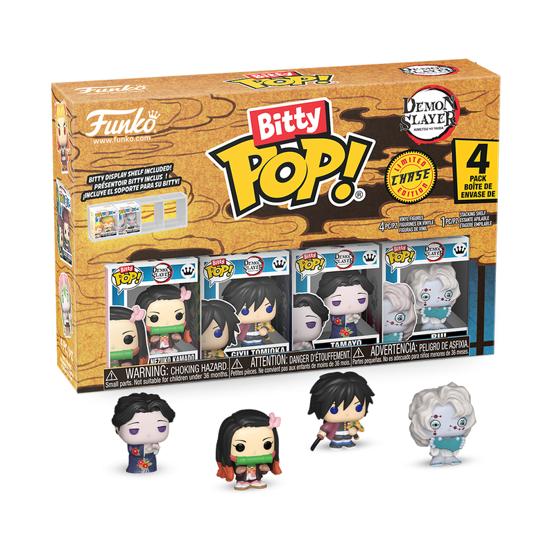 DEMON SLAYER - POP FUNKO BITTY VINYL FIGURE - NEZUKO 4PK 2CM