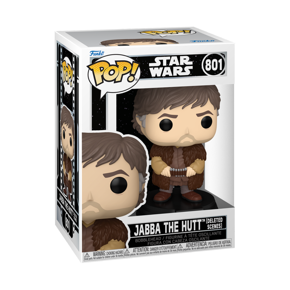 STAR WARS: DELETED SCENES - POP FUNKO VINYL FIGURE 801 JABBA THE HUTT (DELETED SCENES) 9CM